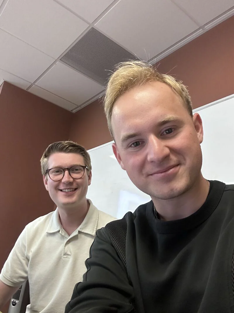 Mentic's founders, Maksymilian Rechnio and Bo Bredenbruecher