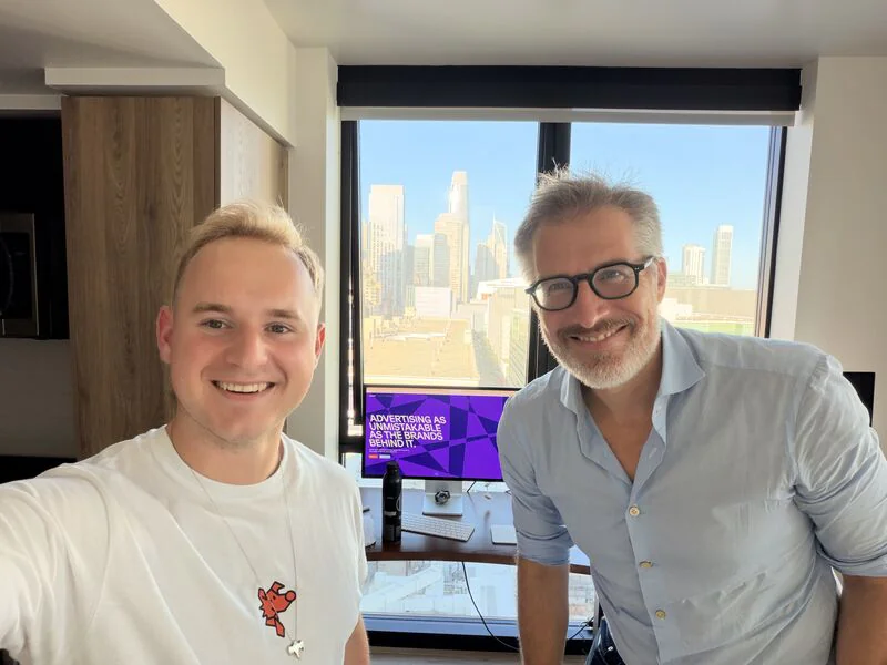 Maksymilian Rechnio and Brian O'Kelley at Mentic HQ