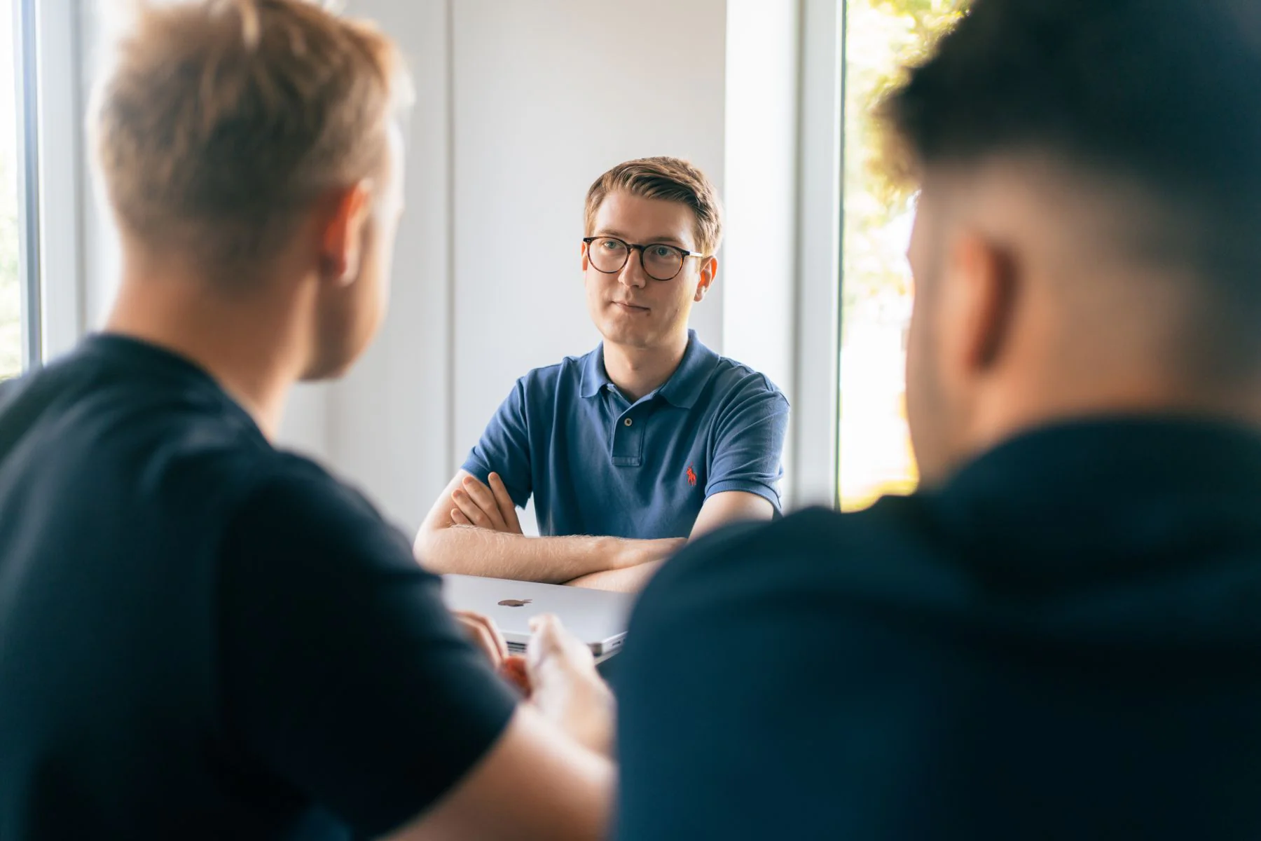The Mentic team in a meeting